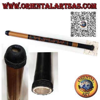 Handbemaltes australisches Didgeridoo aus Bambus mit Aborigine-Technik