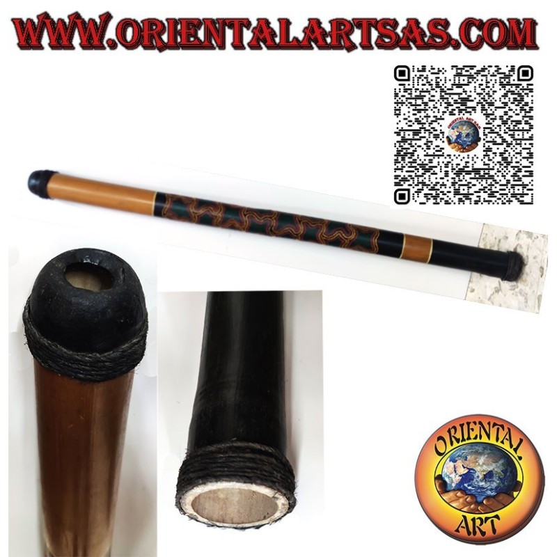 Australian didgeridoo hand-painted bamboo with Aboriginal technique
