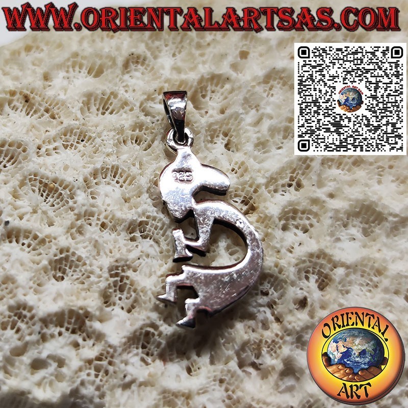 Pendentif en argent Kokopelli symbole de joie et de fertilité, Petit