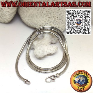 52 cm x 3 mm Schlangengliederkette aus 700 Schlangensilber