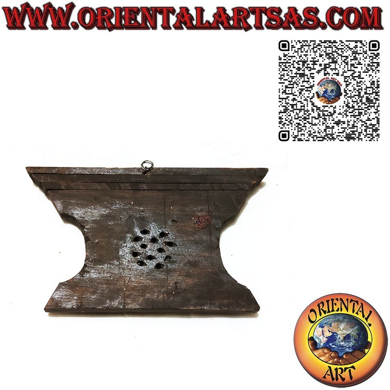 Ancient reproduction of Nepalese window from Bhaktapur in rosewood