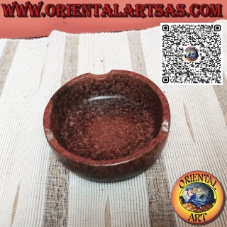 Cenicero alto redondo de terracota con color natural Lombok