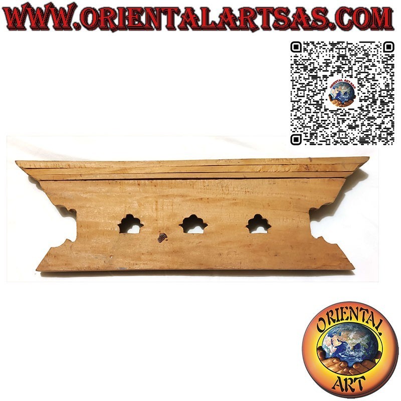 Antica riproduzione di finestra a tre esposizioni Nepalese di Bhaktapur