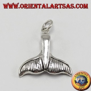 colgante de plata cola de ballena