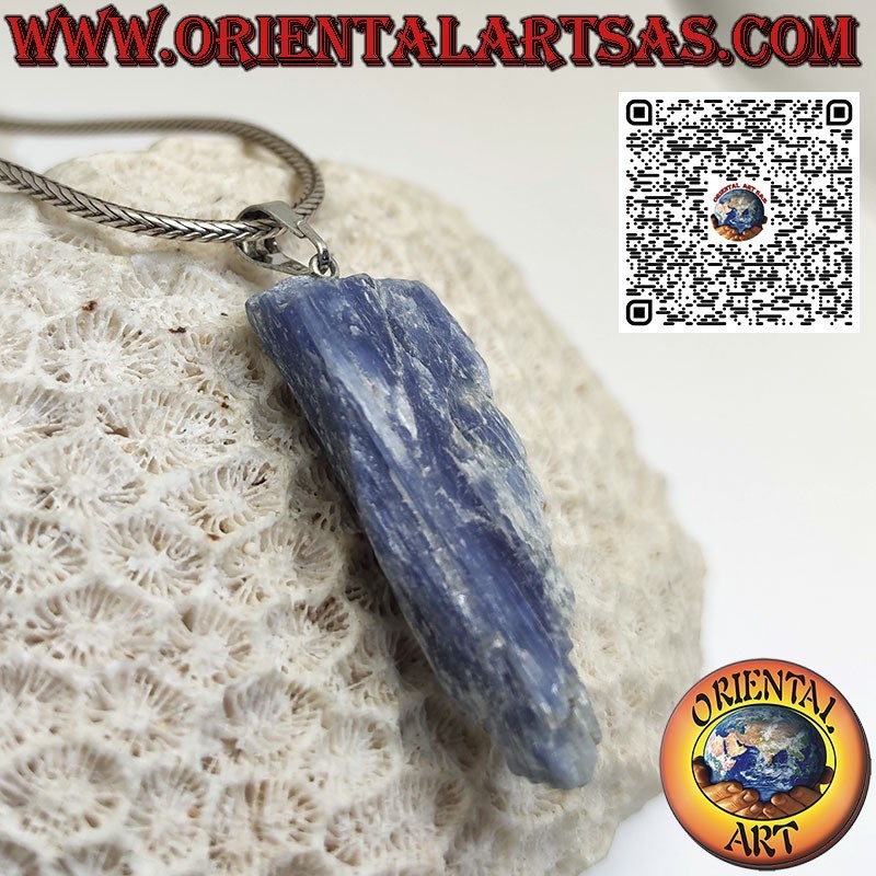 Cianita Azul Natural En Bruto | Colgante Hipoalergénico