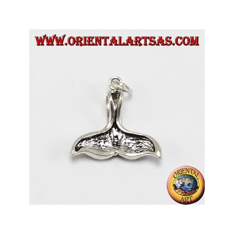 Pendentif d'argent de queue de baleine