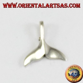 Pendentif argent, petite queue de baleine