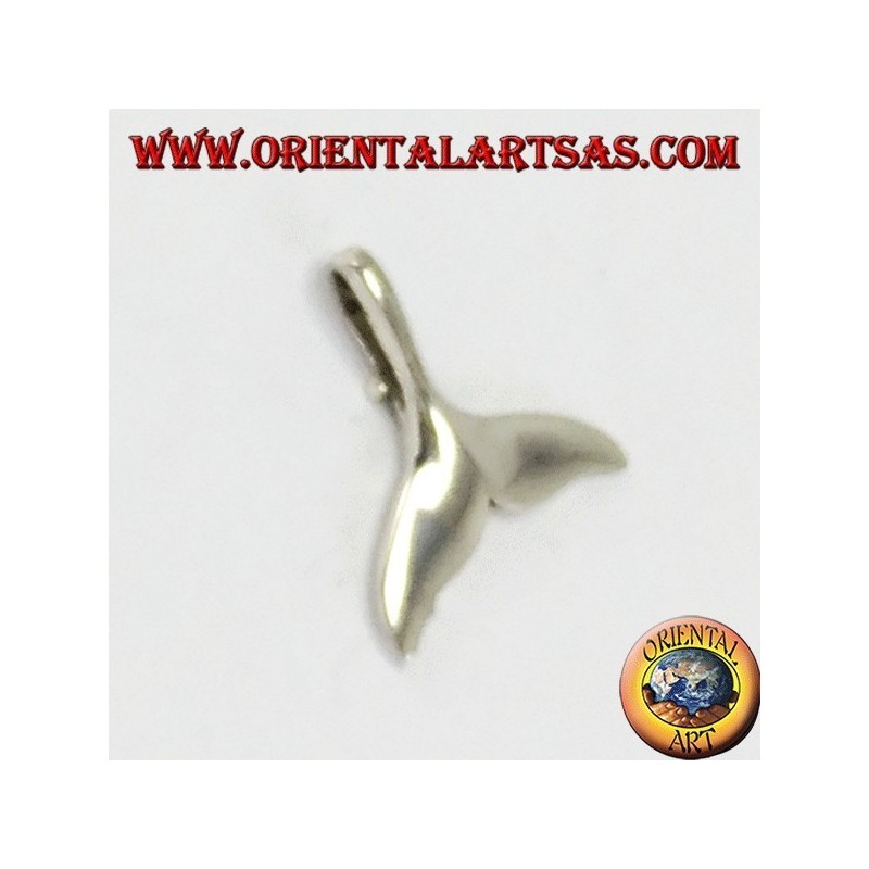 Pendentif argent, petite queue de baleine