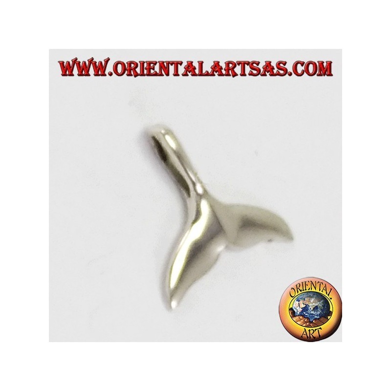 Pendentif argent, petite queue de baleine
