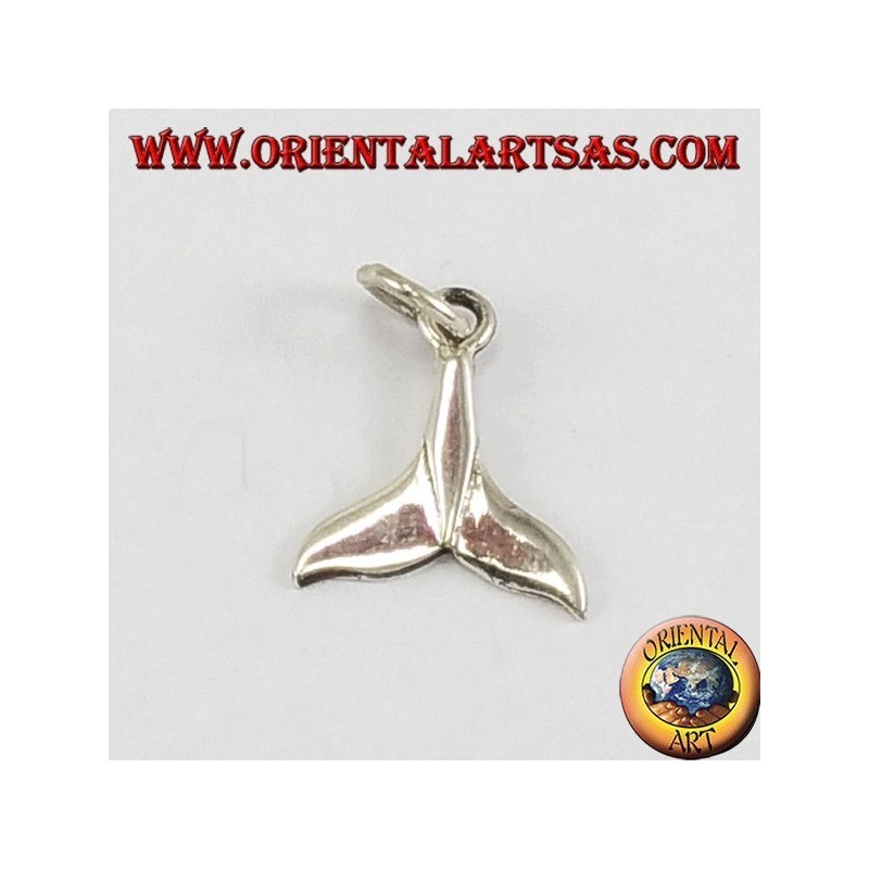 de petit pendentif en argent, queue de baleine