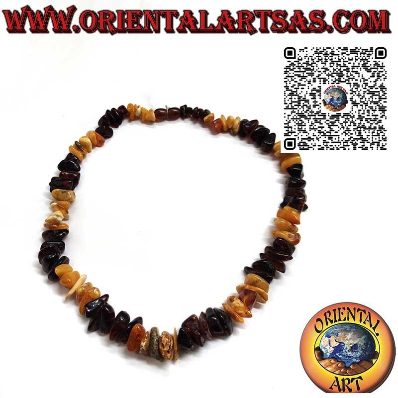 Natur Bernstein Choker aus dem Baltikum – Hell-Dunkel | Oriental Art