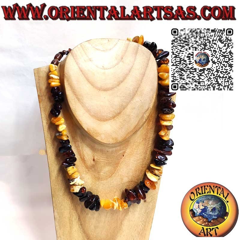 Natur Bernstein Choker aus dem Baltikum – Hell-Dunkel | Oriental Art