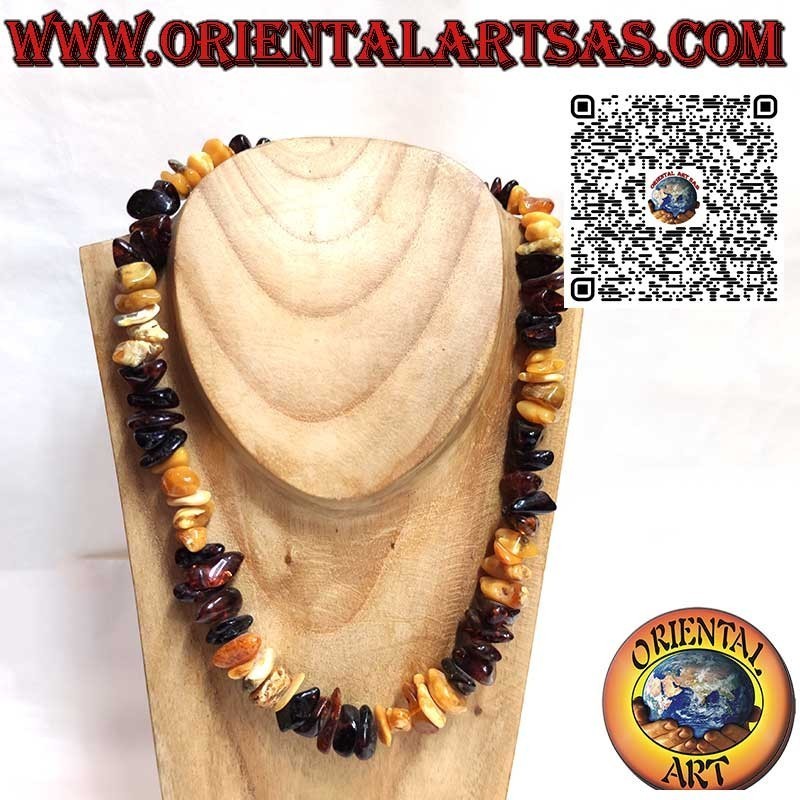 Natur Bernstein Choker aus dem Baltikum – Hell-Dunkel | Oriental Art