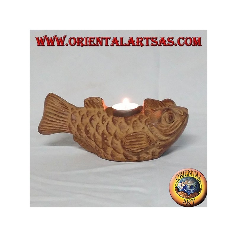 Peces candelabro en terracota