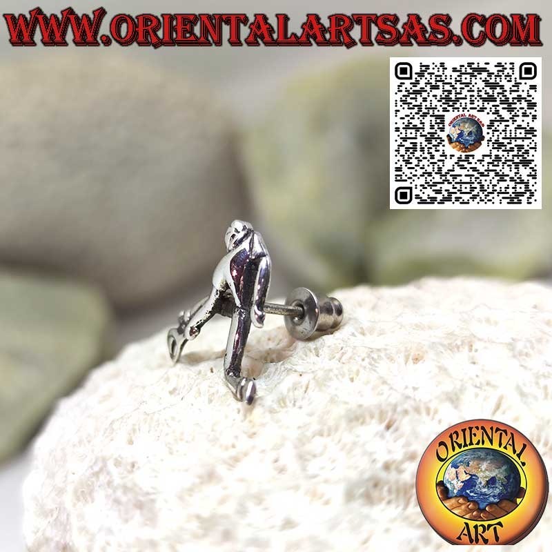 Broche de plata maciza 925 ‰ el tenista con la raqueta