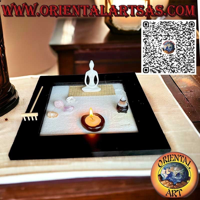 Giardino Zen Yoga da tavolo con minerali,  per relax e meditazione