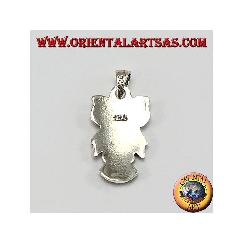 Silver owl pendant