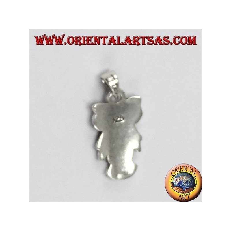 Silver owl pendant