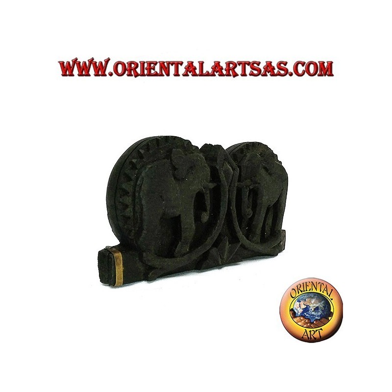 Antica piccola bilancia con custodia in legno intarsiato a mano 