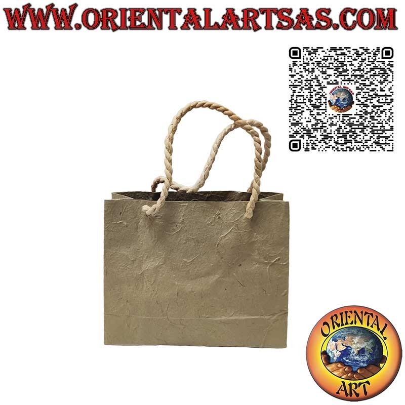 Busta in carta di gelso e con fibra di cocco realizzata a mano (piccola)