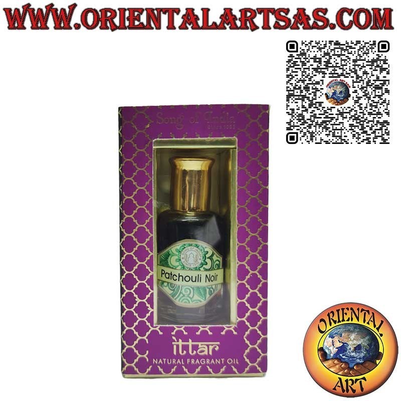 Patchouli Noir Ayurvedisches ätherisches Ölparfüm in Glasflasche