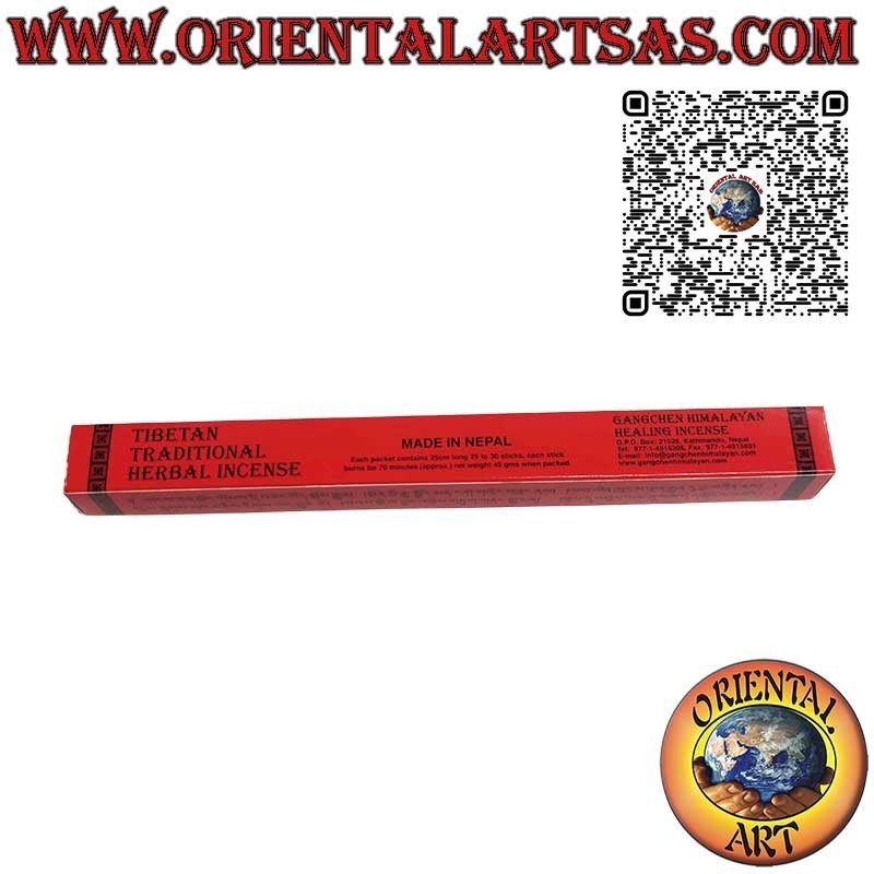 Varitas de incienso tradicional tibetano de hierbas naturales 25 cm