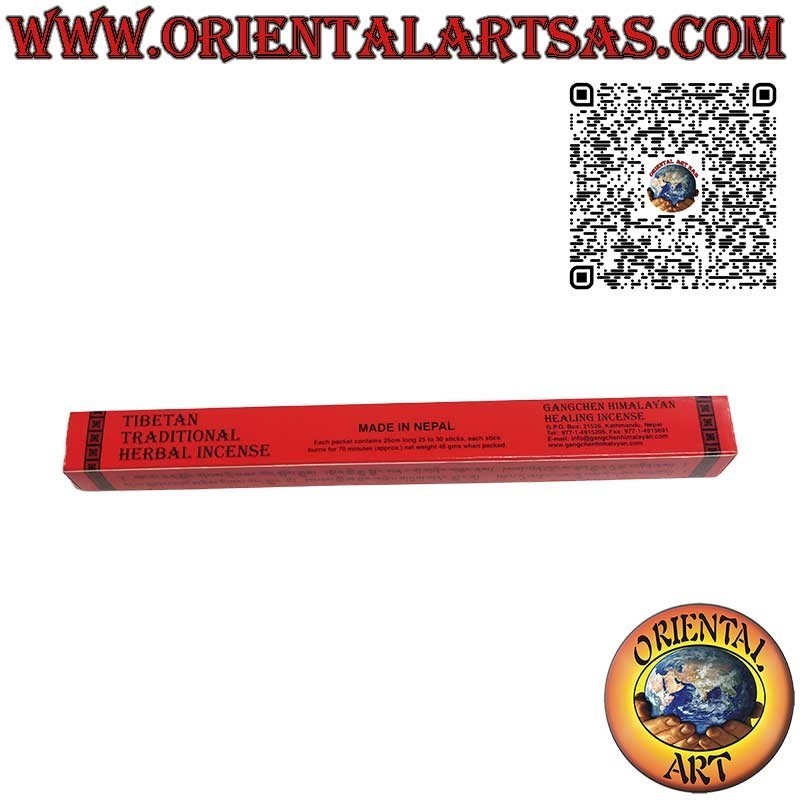 Varitas de incienso tradicional tibetano de hierbas naturales 25 cm