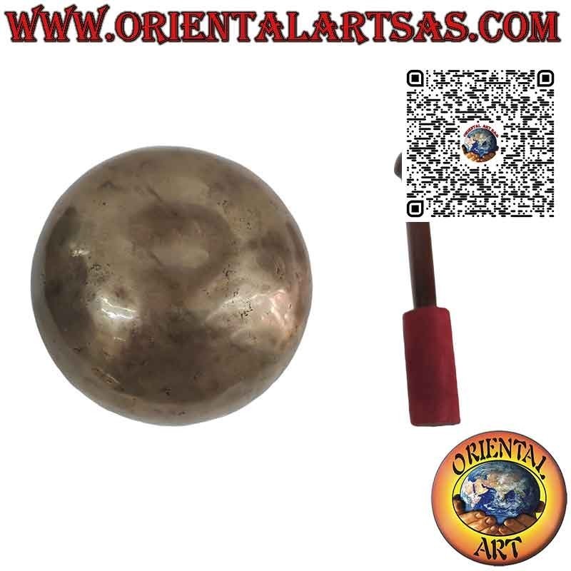 Campana tibetana con batacchio fatta a mano, 15 cm Ø, 650 g, "RE", 295 Hz