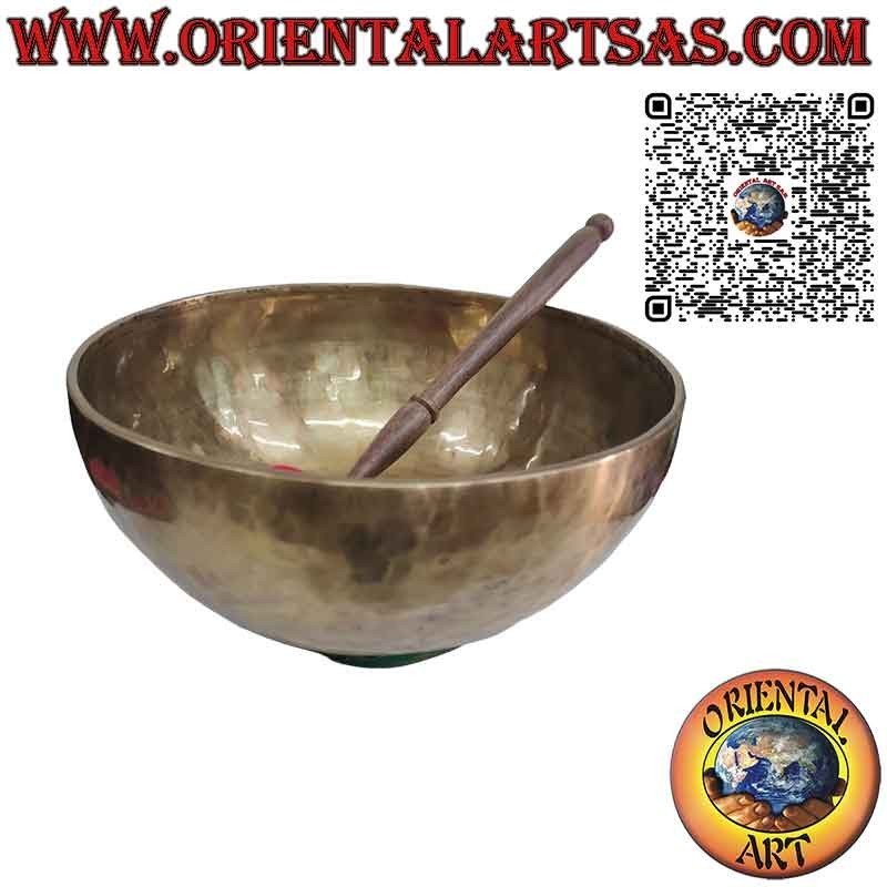 Cuenco tibetano hecho a mano "Nadayaga" con badajo, 30 cm Ø, 2830 g, "King", 290 Hz