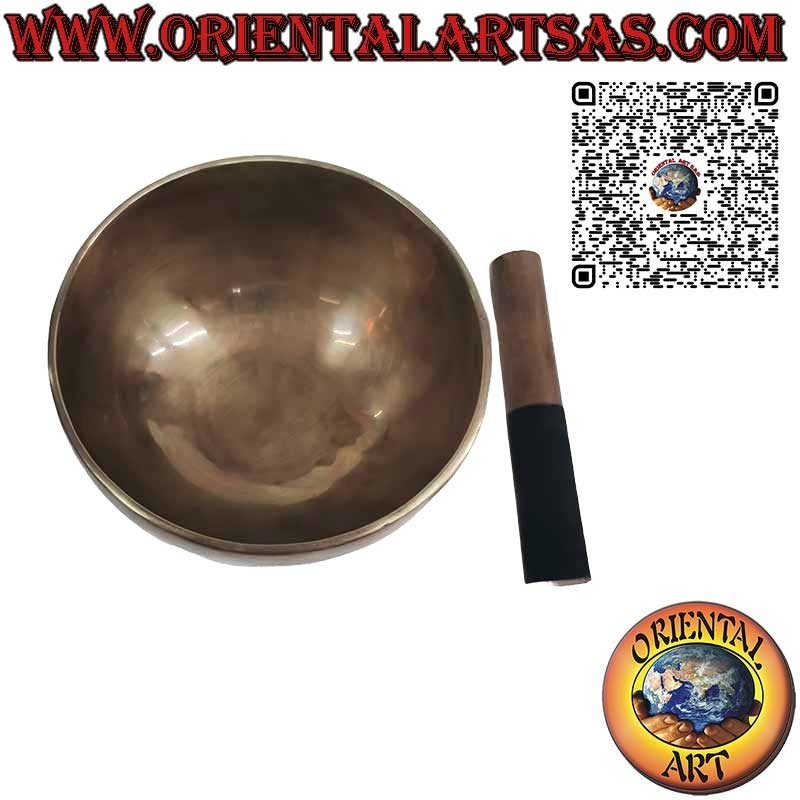 Campana tibetana "Nadayaga" con batacchio fatta a mano, 18 cm Ø, 880 g, "Fa", 230 Hz
