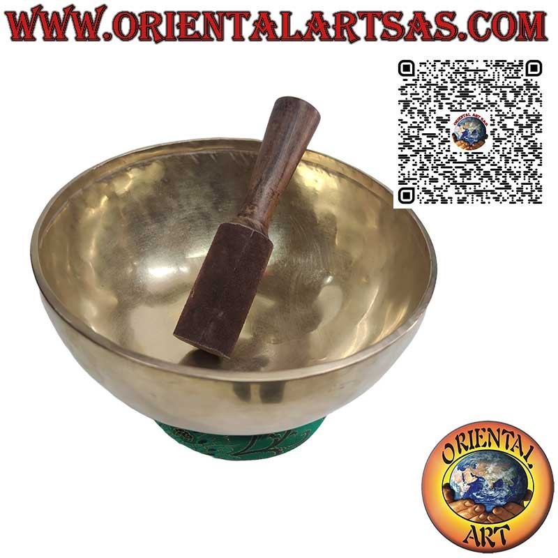 Handmade Tibetan singing bowl "Nirmala" with clapper, 24 cm Ø, 1500 g, "Do", 130 Hz