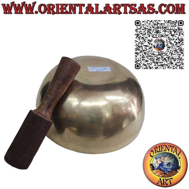Handmade Tibetan singing bowl "Nirmala" with clapper, 24 cm Ø, 1500 g, "Do", 130 Hz