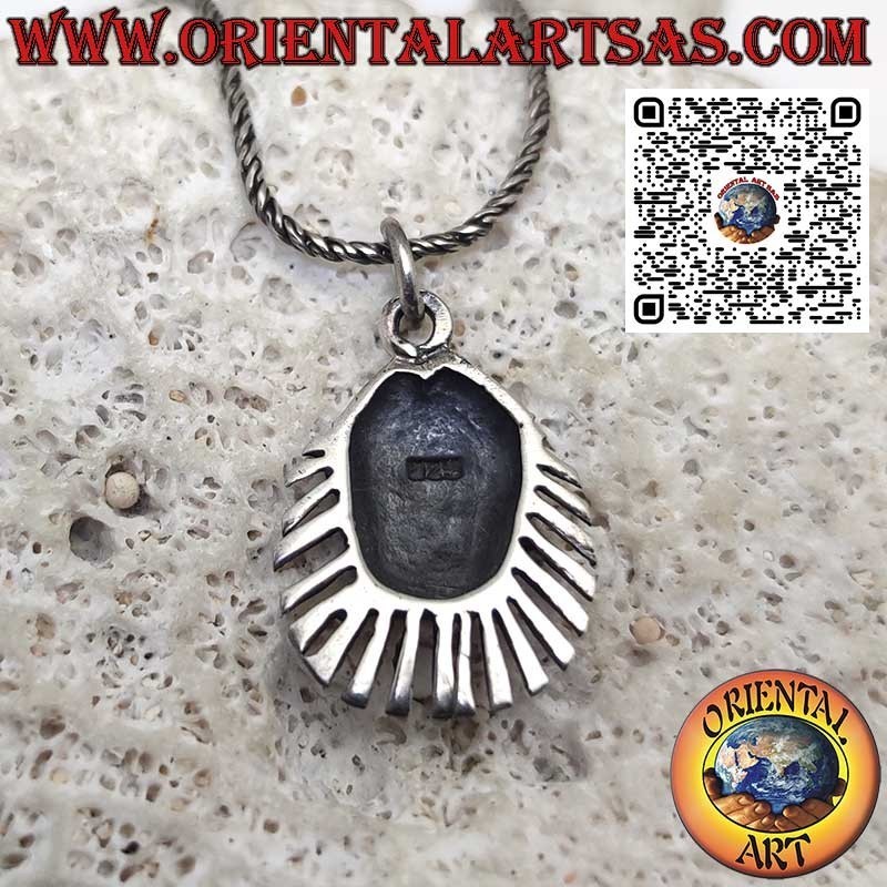 Pendentif en argent, poisson discus (discus)