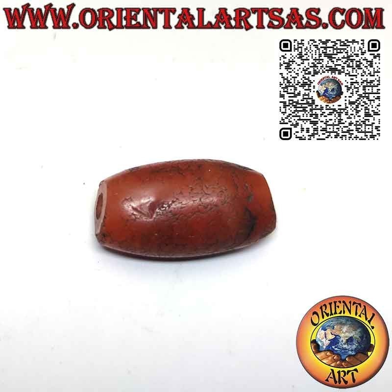 Colgante Cornalina Natural Tibetana Antigua Calada