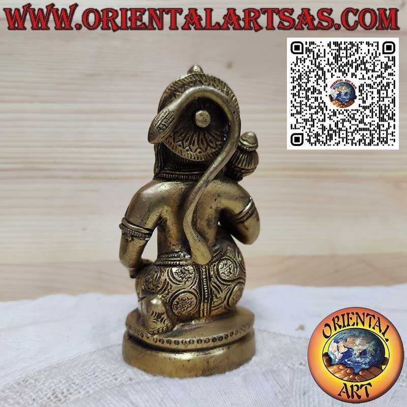 Scultura in ottone di Hanuman, simbolo di forza e protezione