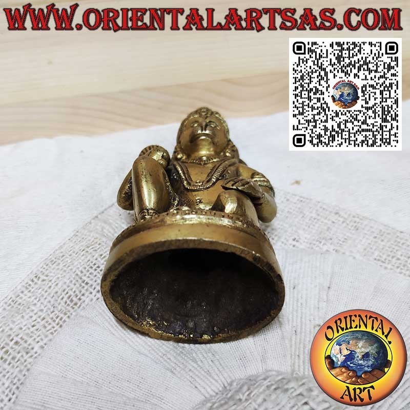 Escultura de bronce de Hanuman, símbolo de fuerza y ​​protección.