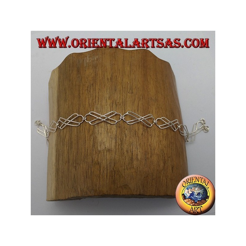 Anklet Silber, mit keltischem Knoten