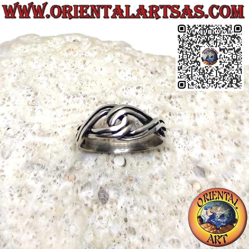 Anillo de plata maciza 925 nudo celta del amor