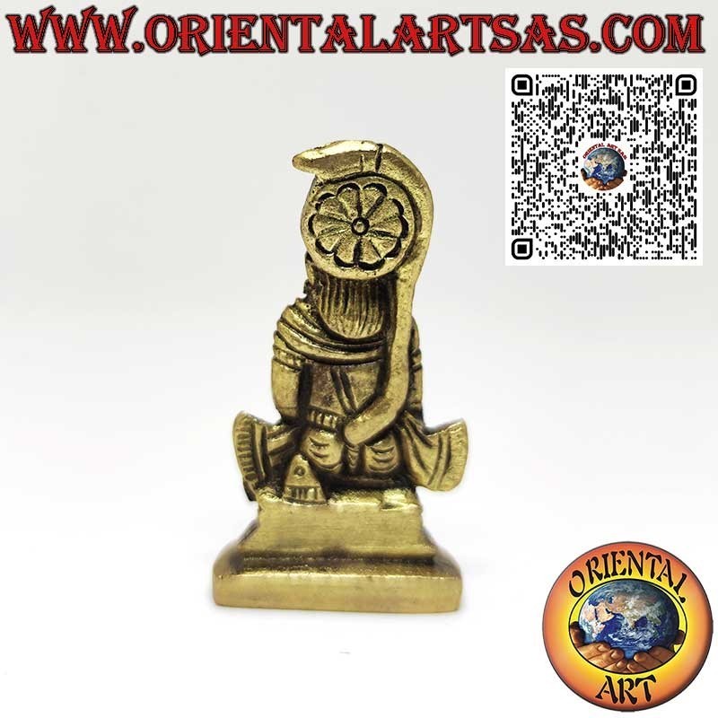 Brass sculpture of Hanuman, symbol of strength and protection. 6 cm.