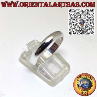 Bague simple en argent hypoallergénique de 4 mm