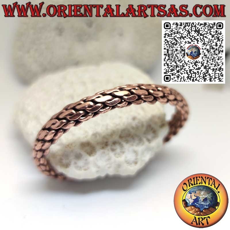 Handmade Braided Copper Health Bangle