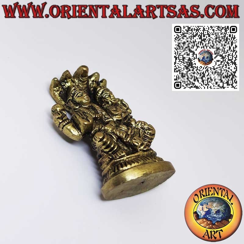 Escultura de latón de Vishnu: símbolo de protección y preservación