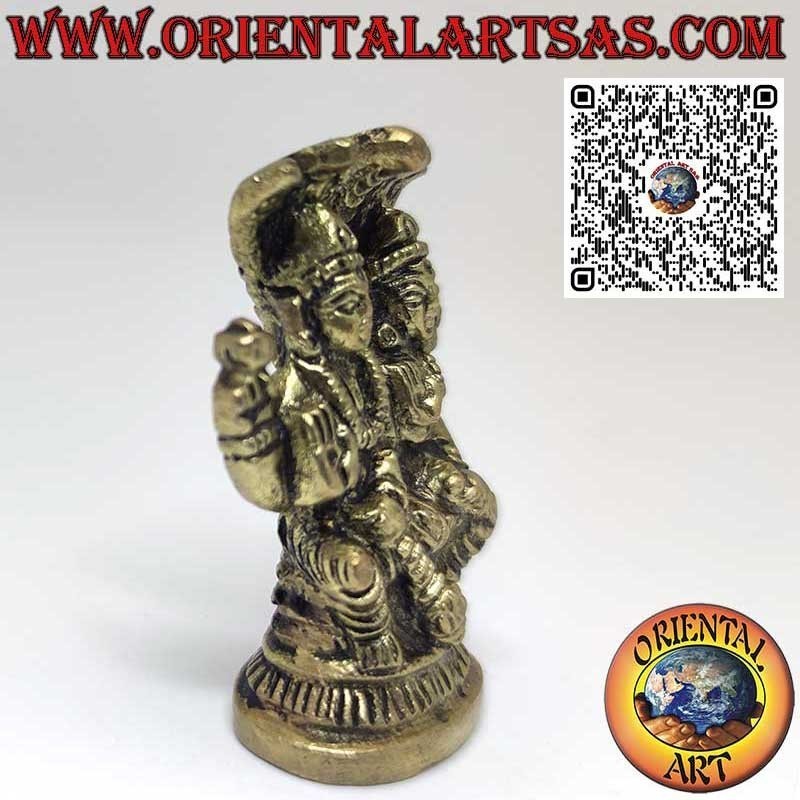 Messingskulptur von Vishnu: Symbol des Schutzes und der Bewahrung