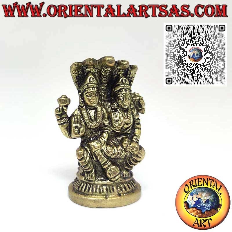 Scultura in Ottone di Vishnu: Simbolo di Protezione e Conservazione
