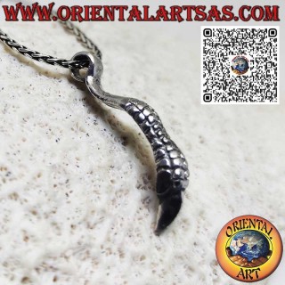 Handmade golden eagle claw silver pendant