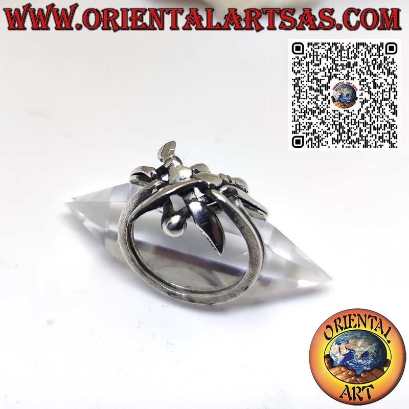 Bague de la foi turque puzzle argent à quatre anneaux