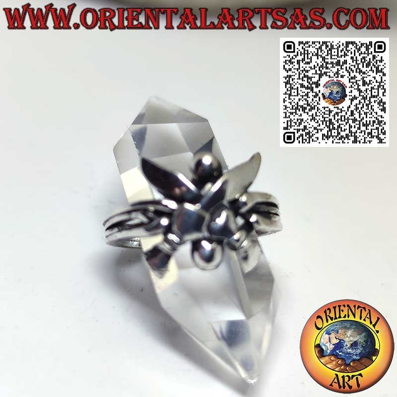 Anillo de fe turca de cuatro hilos en plata maciza 925