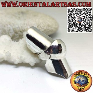 Solid Silver Medieval Armor Ring, Simple and Sturdy Mobile