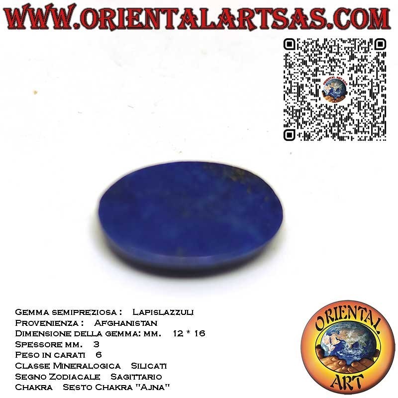 Natural Afghan Lapis Lazuli Setting Gem, mm. 12*16*3
