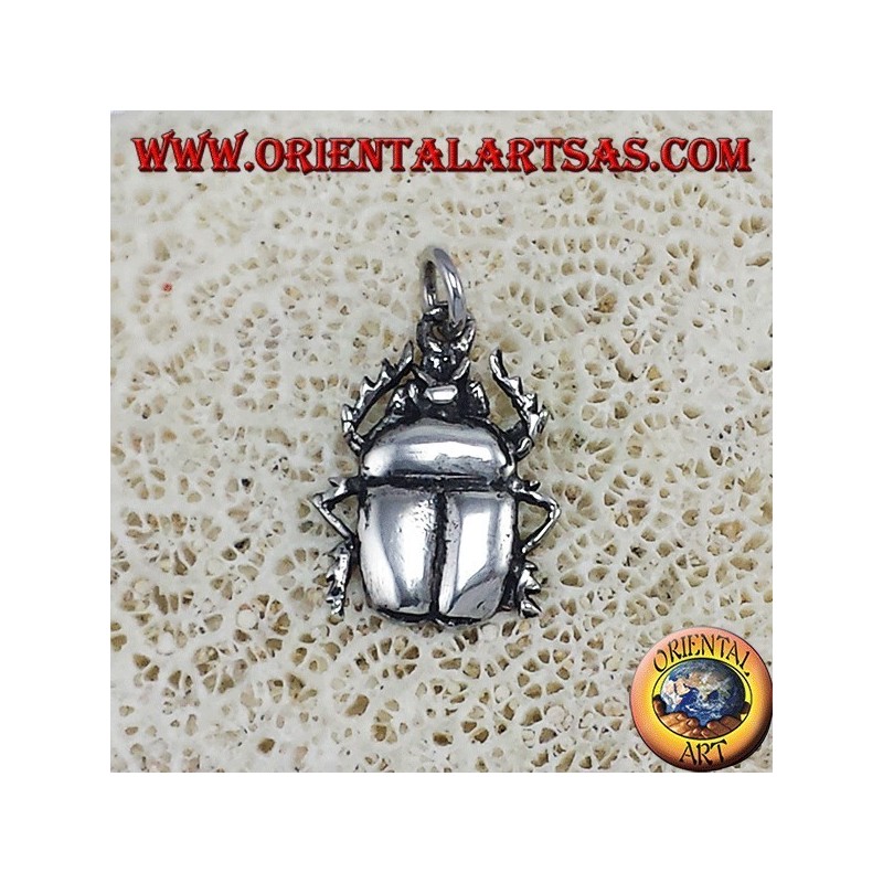 coléoptère pendentif en argent